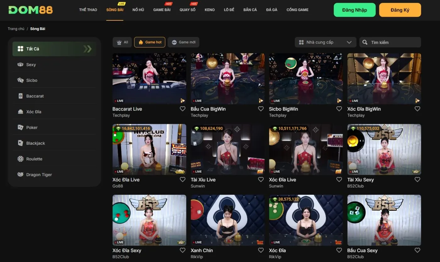 Giới Thiệu Game bài đổi thưởng dom88