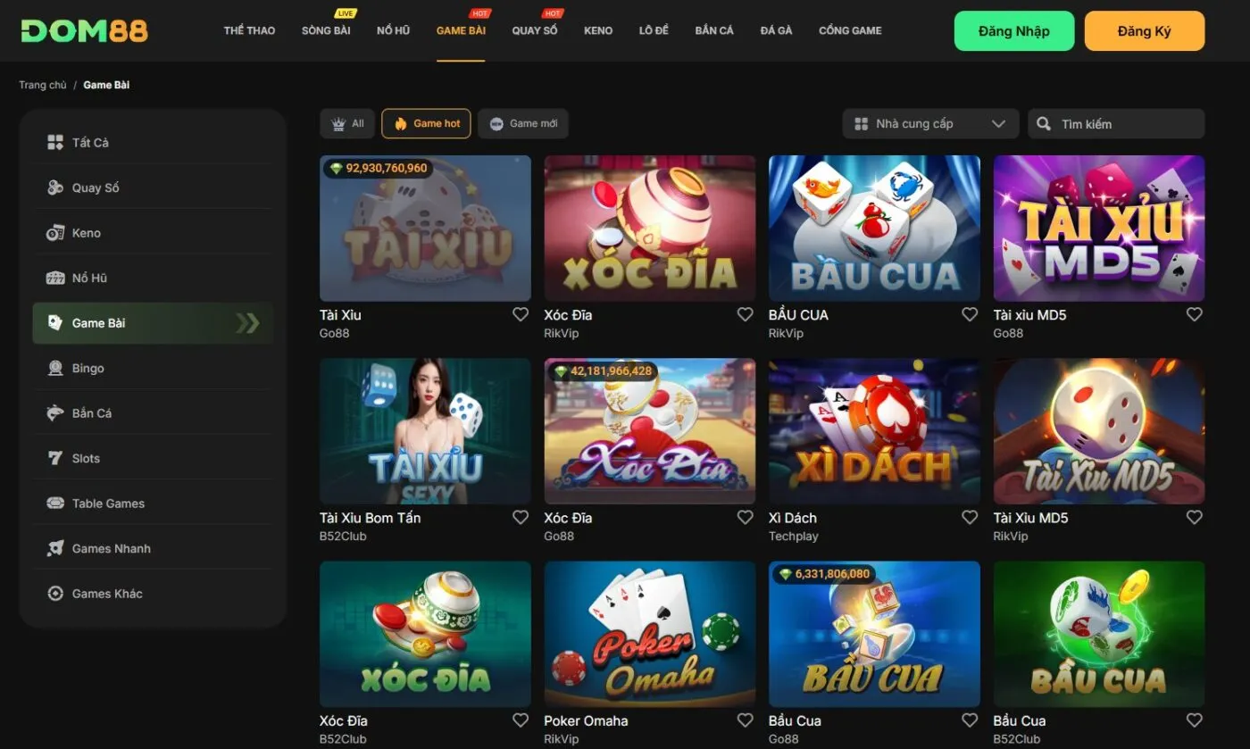 Game bài đổi thưởng domm88